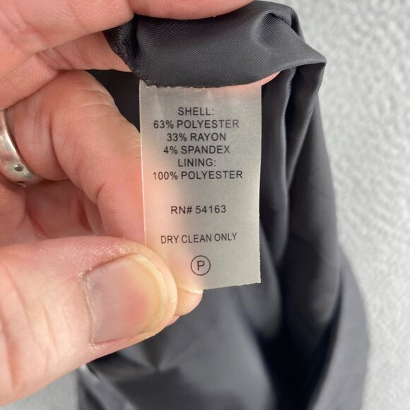 Calvin Klein Skirt Womens 6 Gray Stretch Pencil Straight Above Knee Office Work - Picture 7 of 10